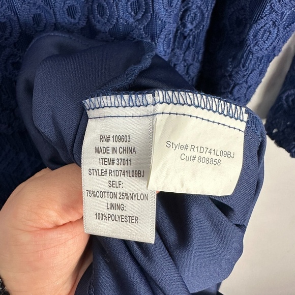 Rabbit Rabbit Rabbit Dress Womens 10 Blue Lace Boho Romantic Cottagecore‎ - Picture 6 of 7